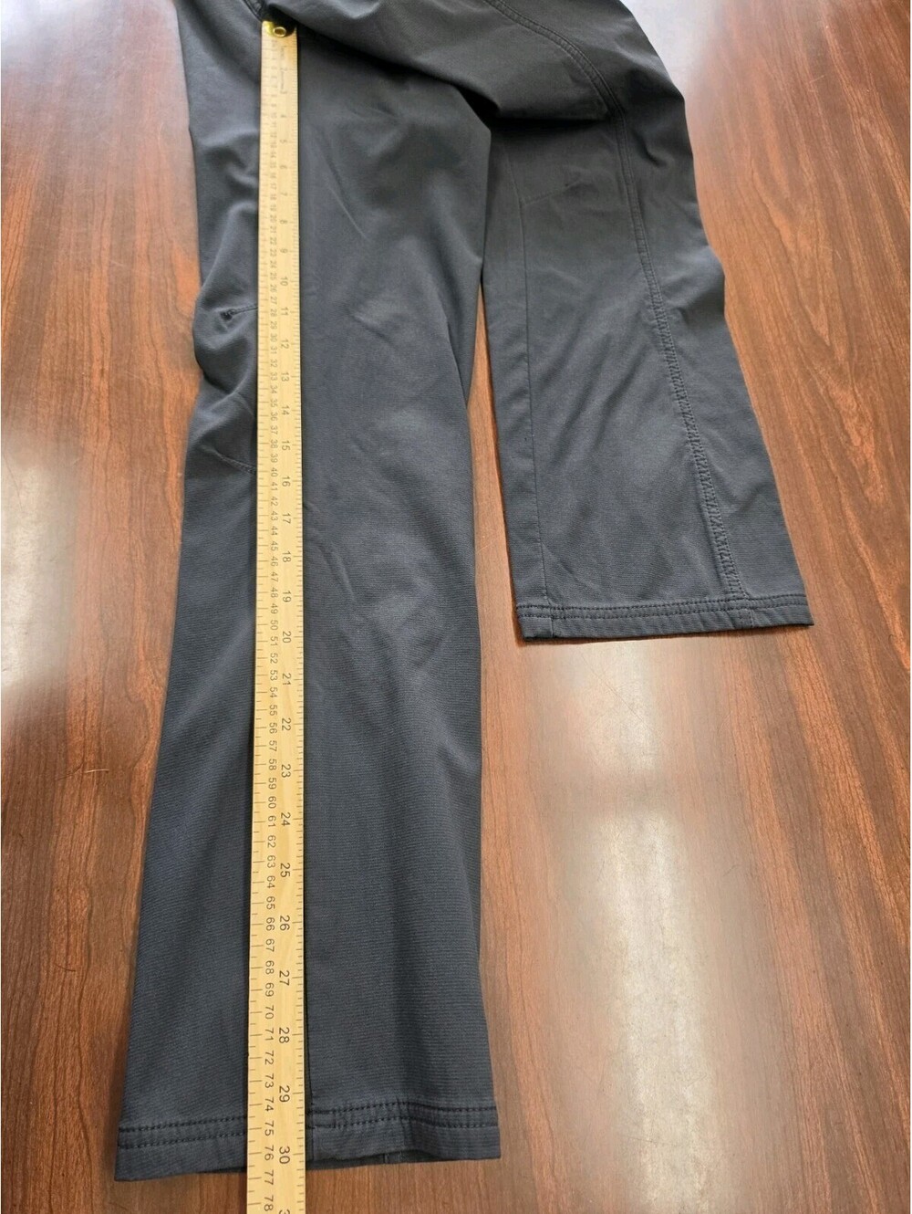 prAna Halle Pants Womens 0 Black Stretch Straight Outdoor Hiking Travel Normcore - Picture 7 of 7